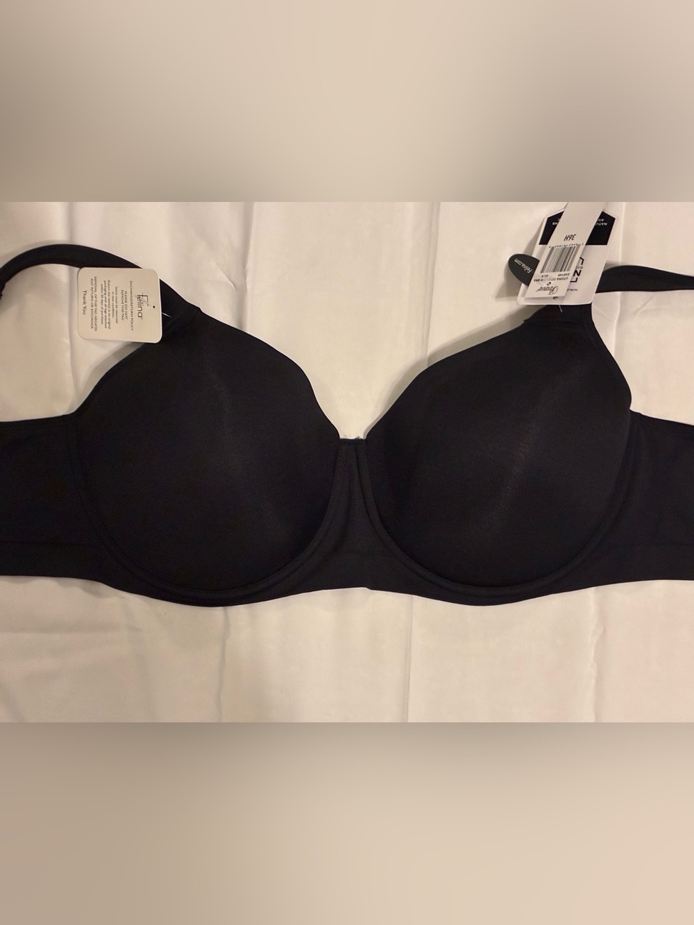 Felina Black Smooth Molded Underwire Bra